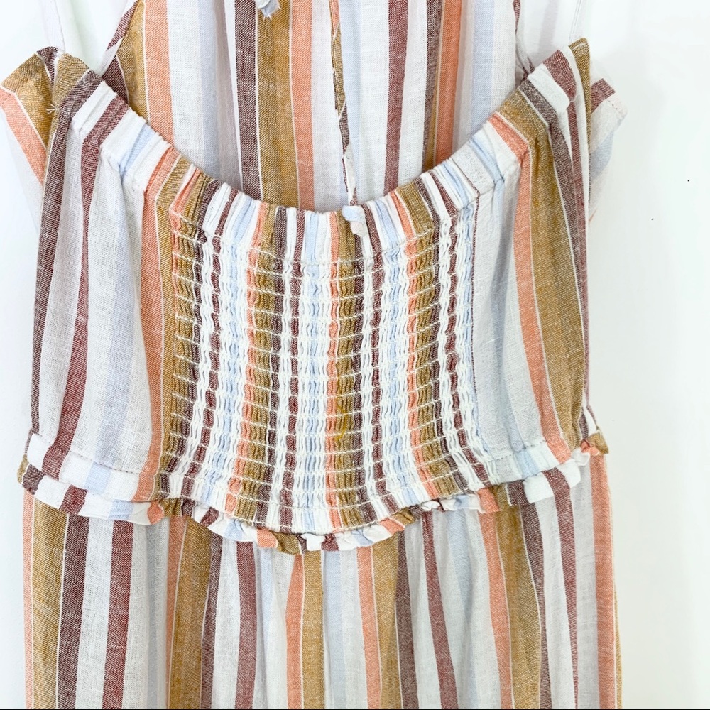 Anthropologie Cloth & Stone Striped Linen Jumpsuit - Picture 8 of 12